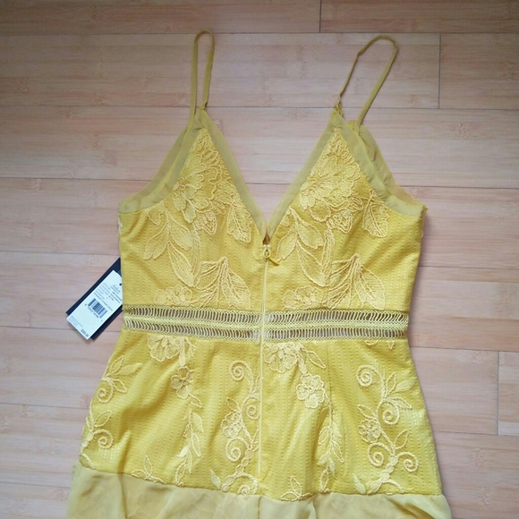 -NWT- Aidan Mattox Tiered Floral Lace Dress 2 - Picture 8 of 16